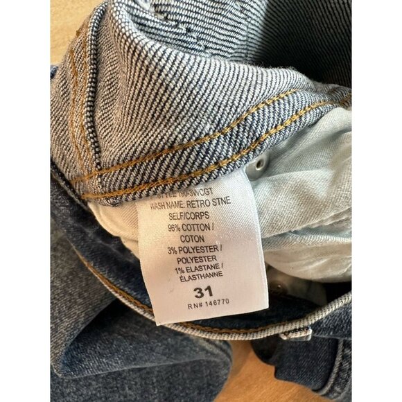 REDONE 50s Cigarette Jeans Medium Wash Retro Stone Size 31 Classic - Picture 9 of 9